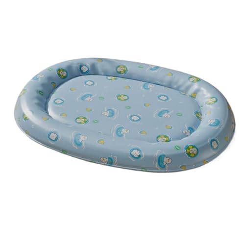 NexusGlow Hunde-Kühlmatte, langlebig, selbstkühlendes Pad mit druckaktivierter Kühltechnologie, kratzfest und auslaufsicher, Sommer-Essentials für Hunde, Katzen und Welpen (Blau, 80 x 60 cm) von NexusGlow