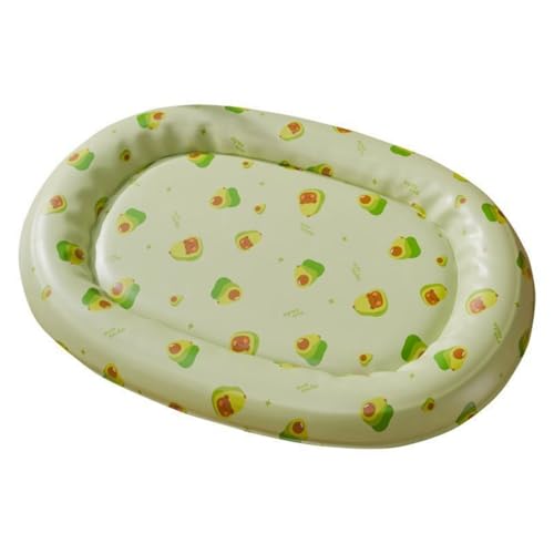 NexusGlow Hunde-Kühlmatte, langlebig, selbstkühlendes Pad mit druckaktivierter Kühltechnologie, kratzfest und auslaufsicher, Sommer-Essentials für Hunde, Katzen und Welpen (Grün, 80 x 60 cm) von NexusGlow