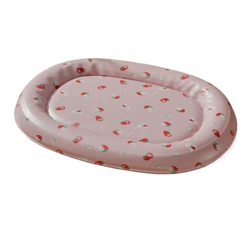 NexusGlow Hunde-Kühlmatte, langlebig, selbstkühlendes Pad mit druckaktivierter Kühltechnologie, kratzfest und auslaufsicher, Sommer-Essentials für Hunde, Katzen und Welpen (Rosa, 80 x 60 cm) von NexusGlow
