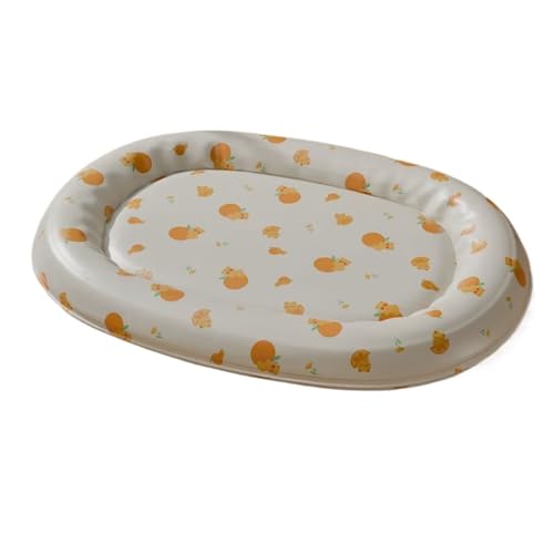 NexusGlow Hunde-Kühlmatte, langlebig, selbstkühlendes Pad mit druckaktivierter Kühltechnologie, kratzfest und auslaufsicher, Sommer-Essentials für Hunde, Katzen und Welpen (Weiß, 63,5 x 50 cm) von NexusGlow