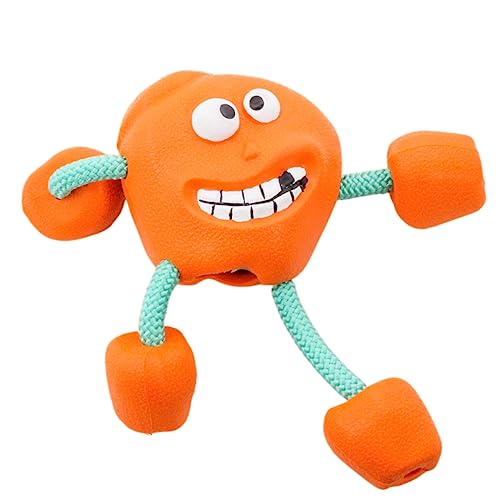 Quietschender interaktiver Seilball Hundekauspielzeug mit Milchgeschmack, langlebiges Gummimaterial für aggressive Kauer, sicheres ungiftiges Welpenspielzeug für Langeweile und Zahnpflege, ideal für Quietschender interaktiver Seilball Hundekauspielzeug mit Milchgeschmack, langlebiges Gummimaterial für aggressive Kauer, sicheres ungiftiges Welpenspielzeug für Langeweile und Zahnpflege, ideal für von NexusGlow