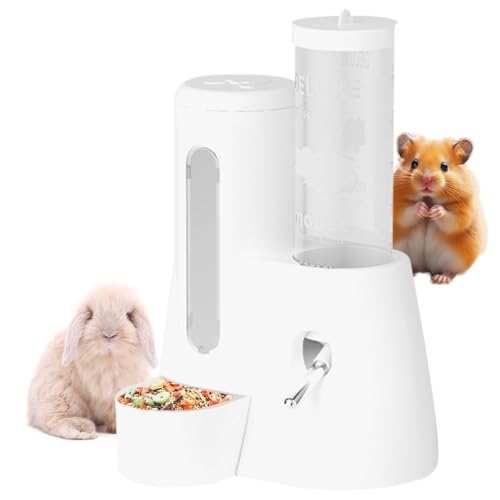 Hamster Trinkflasche Tropffrei | Geruchssichere Haustierhydratation Kleintier Trinkflasche Tropffrei Mit Futternapf, Stehender Futter- & Wasserspender Für Kleintiere Wie Kaninchen, Mäuse & Chinchillas Hamster Trinkflasche Tropffrei | Geruchssichere Haustierhydratation Kleintier Trinkflasche Tropffrei Mit Futternapf, Stehender Futter- & Wasserspender Für Kleintiere Wie Kaninchen, Mäuse & Chinchillas von Nexusectar