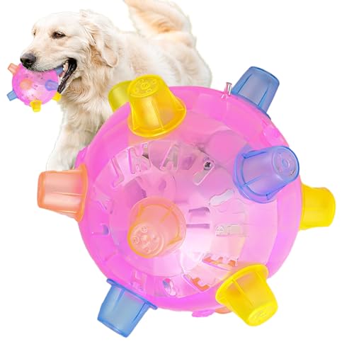 Interaktive Hundetiere - blinktes Leuchten hüpfender Ball, interaktive Dogg Bouncings -Bälle mit Musik | Hüftballer Haustier, kreatives Puzzle -Anreicherung Spielzeug für Hunde Welpen im Freie von Nexusectar
