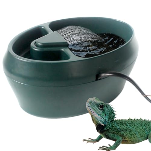 Multifunktionales Reptilien-Trinkbrunnen, Eidechsen-Wasserschale,Automatischer Schlangenwasserbrunnen Mit Pumpe | -Wasserspender, 2-in-1-Reptilien-Futtertank Für Schlange, Multifunktionales Reptilien-Trinkbrunnen, Eidechsen-Wasserschale,Automatischer Schlangenwasserbrunnen Mit Pumpe | -Wasserspender, 2-in-1-Reptilien-Futtertank Für Schlange, von Nexusectar