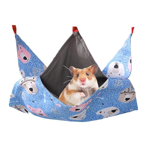 Nexusectar Hamster -Hängematte für Käfig, Hamster -Hängematte Bett | Warmes Plüschfrettchen -Hängematte | Weiches Schlafbett, komfortable kleine Tierversorgung für Rennmäuse, Eichhörnchen von Nexusectar