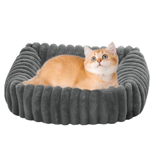 Nexusectar Hundecouch Bett - Waschbare Katzenbetten für Zuhause - Weiches Katzen Sofa Haustierkissen Für Haus Wohnung Innen Außen Camping Reise von Nexusectar