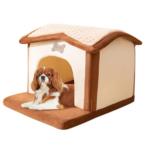 Nexusectar Hundehütte | Welpenbettmatte, bequemes, isoliertes Hundenest, gemütliches Winter-Katzennest, warm für kleine und mittelgroße Hunde von Nexusectar