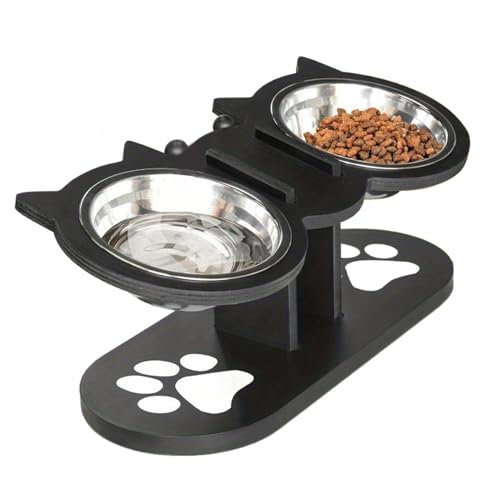Nexusectar Katzenfutter Und Wassernapf Set,Verstellbarer Hundenapf | Haustier Tränke Für Haushalt Mehrkatzenhaushalte Kätzchen Senioren Nexusectar Katzenfutter Und Wassernapf Set,Verstellbarer Hundenapf | Haustier Tränke Für Haushalt Mehrkatzenhaushalte Kätzchen Senioren von Nexusectar