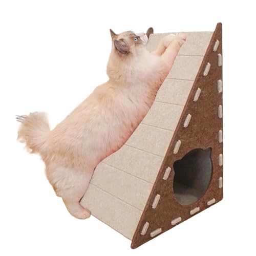 Nexusectar Katzenkratzer, Filzkatze Kratzer - Trianguläre vertikale integrierte Katzenkratzpads | Nicht-Shedding-Filzkratzer-Kern-resistente Kätzchenkletternmatte für Heimwand von Nexusectar