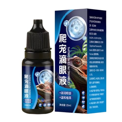 Nexusectar Schildkröten Augentropfen - 15ml Augenwaschflüssigkeit Für Schlangen | Lösung Zur Linderung Von Trockenheit Für Reptilien - Für Haustiere Frösche Schlangen Amphibien Schildkröten Eidechsen von Nexusectar