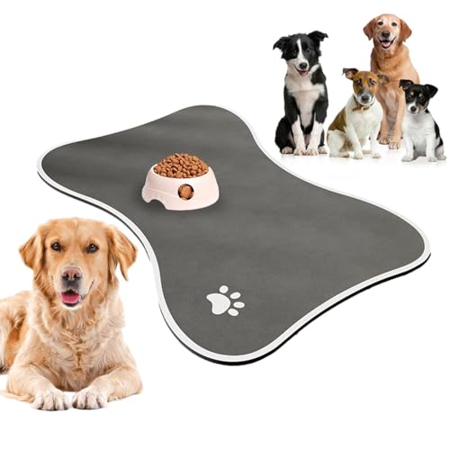 Pet Water Bowl Matte - Mühelose Reinigungsmatte, Unordentliche Böden Verhindern, Multifunktionale Badezimmermatte | Anti -Slip -Hund -Wasserspendermatte, Ruheschlafmatte Für Hunde, Kätzchen, Welpen, K von Nexusectar