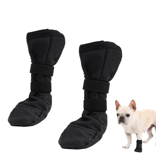 Hundeschuhe, 2 Stück Hundeschuhe für verletzte, wasserdicht, rutschfest, zum Spazierengehen, Pfotenschutz, atmungsaktiv, leicht, für kleine, mittelgroße und große Hunde Hundeschuhe, 2 Stück Hundeschuhe für verletzte, wasserdicht, rutschfest, zum Spazierengehen, Pfotenschutz, atmungsaktiv, leicht, für kleine, mittelgroße und große Hunde von Nhujevkom