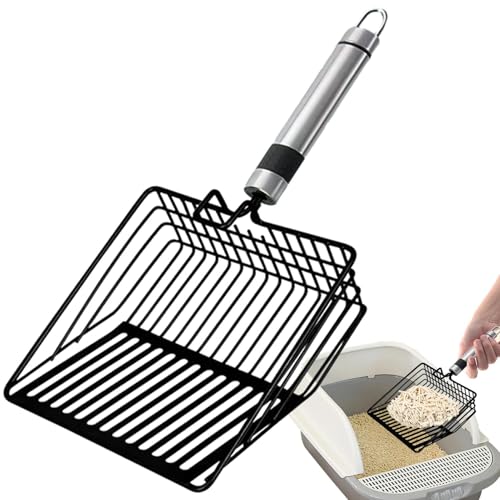 Nhujevkom Kitten Metal Scooper, Schaufelschaufel für kleine Haustiere,Tragbarer Katzenkotheber - Abriebfeste und langlebige Kätzchen-Metallschaufel, ergonomisch für die Katzentoilette Nhujevkom Kitten Metal Scooper, Schaufelschaufel für kleine Haustiere,Tragbarer Katzenkotheber - Abriebfeste und langlebige Kätzchen-Metallschaufel, ergonomisch für die Katzentoilette von Nhujevkom