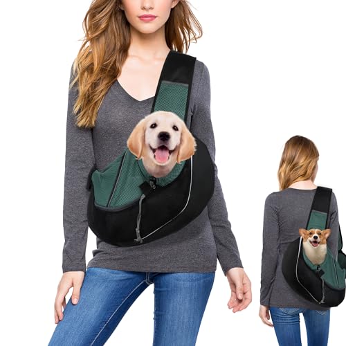 NiCoLa Puppy Sling Hundetragetasche, Welpentuch, für kleine Hunderassen, Schwarz, atmungsaktiv, freihändig, Reisen, Einkaufen, Wandern, Reiten, Outdoor NiCoLa Puppy Sling Hundetragetasche, Welpentuch, für kleine Hunderassen, Schwarz, atmungsaktiv, freihändig, Reisen, Einkaufen, Wandern, Reiten, Outdoor von NiCoLa