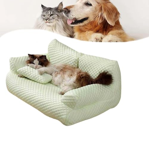 Niblido Kühlendes Haustierbett aus Eisseide, atmungsaktiv, waschbar, Hundesofa, kühlendes Bett, Sommerschlafen, kühles Eisseidenbett für kleine Katzen, atmungsaktiv, waschbar, Haustierbetten für große Niblido Kühlendes Haustierbett aus Eisseide, atmungsaktiv, waschbar, Hundesofa, kühlendes Bett, Sommerschlafen, kühles Eisseidenbett für kleine Katzen, atmungsaktiv, waschbar, Haustierbetten für große von Niblido