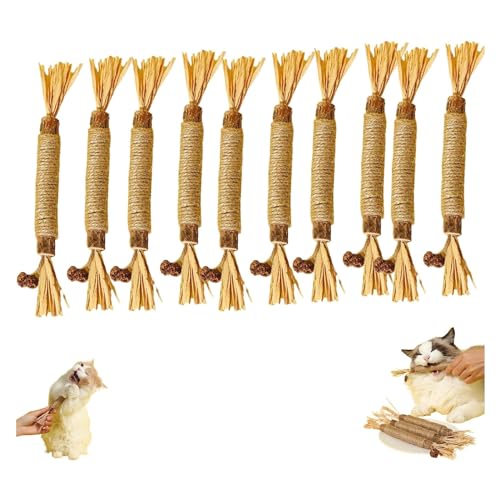 Nunapets-Nunapets Katzen-Kauspielzeug, Nunapets natürlicher Stab Katzenkauspielzeug, NunaPets Katzenkaustab, Katzenminze, Katzenleckspielzeug, Katzenzahnreinigungsstäbchen, Katzen-Zahnspielzeug (10 Nunapets-Nunapets Katzen-Kauspielzeug, Nunapets natürlicher Stab Katzenkauspielzeug, NunaPets Katzenkaustab, Katzenminze, Katzenleckspielzeug, Katzenzahnreinigungsstäbchen, Katzen-Zahnspielzeug (10 von Niblido