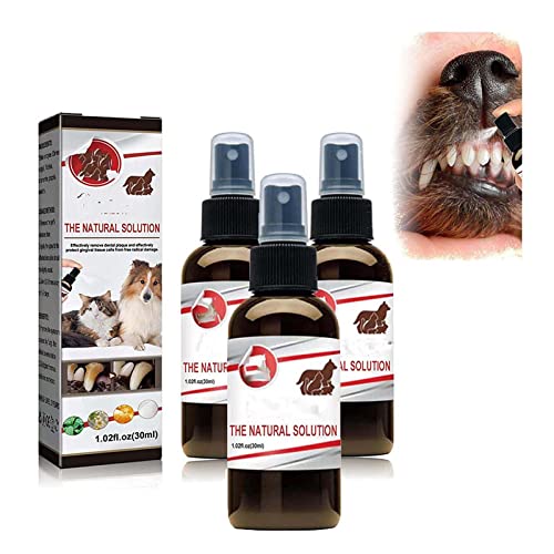 Pet Teeth Cleaning Spray,Teeth Cleaning Spray for Dogs & Cats,Teeth & Gum Spray for Dogs & Cats, Pet Dental Care Solution, Eliminate Bad Breath, Clean Teeth Without Brushing, Easy to Apply. (3PC) Pet Teeth Cleaning Spray,Teeth Cleaning Spray for Dogs & Cats,Teeth & Gum Spray for Dogs & Cats, Pet Dental Care Solution, Eliminate Bad Breath, Clean Teeth Without Brushing, Easy to Apply. (3PC) von Niblido
