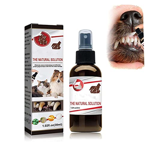 Pet Teeth Cleaning Spray,Teeth Cleaning Spray for Dogs & Cats,Teeth & Gum Spray for Dogs & Cats, Pet Dental Care Solution, Eliminate Bad Breath, Clean Teeth Without Brushing, Easy to Apply. (1PC) von Niblido
