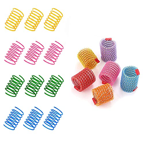 Nicfaky 18PCS Frühling Spielzeug Zahnen Spielzeug Bunte und Teleskop Lustige Springen Spielzeug Coil Springs Spielzeug von Nicfaky