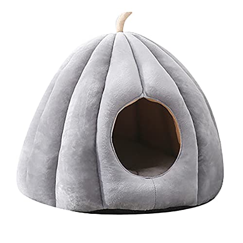 Nicfaky Bed Pumpkin Hooded Dog Bed Zwinger Warming Cuddler Sleeping Cushion for Small Rabbit A von Nicfaky