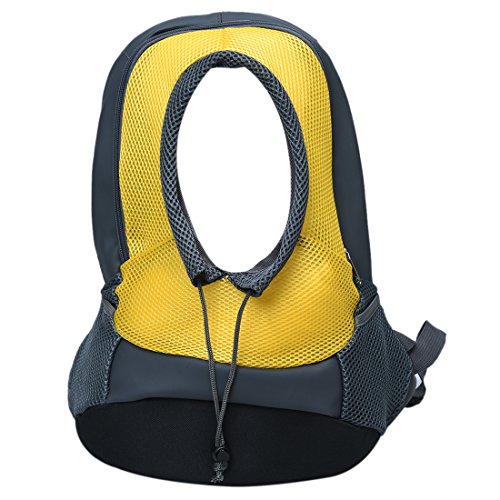 Nicfaky Neuer Haustier-Hundetrager-Schulter-Rucksack-Beutel Freienwandernder Camping-Spielraum-Halter Farbe: Gelb Groesse: M von Nicfaky