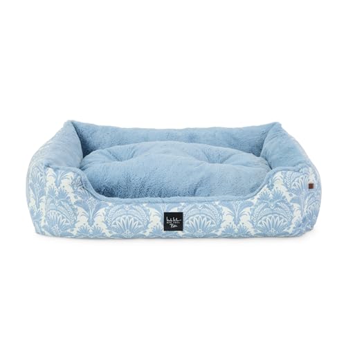 Nicole Miller New York PET Mod Haustierbett, Damast-Plüsch, gemütlich und beruhigend, wasserabweisend, rutschfeste Unterseite, maschinenwaschbarer Bezug, Blau, Größe S: 61 x 48,3 x 17,8 cm Nicole Miller New York PET Mod Haustierbett, Damast-Plüsch, gemütlich und beruhigend, wasserabweisend, rutschfeste Unterseite, maschinenwaschbarer Bezug, Blau, Größe S: 61 x 48,3 x 17,8 cm von Nicole Miller New York