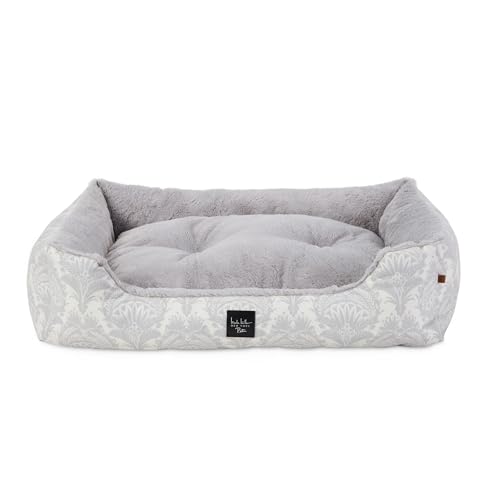 Nicole Miller New York PET Mod Haustierbett, Damast-Plüsch, gemütlich und beruhigend, wasserabweisend, rutschfeste Unterseite, maschinenwaschbarer Bezug, Grau, Größe S 61 x 48,3 x 17,8 cm Nicole Miller New York PET Mod Haustierbett, Damast-Plüsch, gemütlich und beruhigend, wasserabweisend, rutschfeste Unterseite, maschinenwaschbarer Bezug, Grau, Größe S 61 x 48,3 x 17,8 cm von Nicole Miller New York