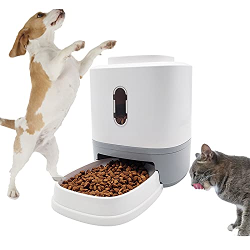 Nicoone Automatischer Futterspender für Haustiere, 1,5 l, automatischer Futterspender für Katzen, Hundefutterspender von Nicoone