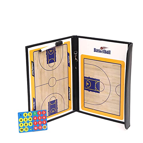Nicoone Basketball-Board, Fußball-/Fußballtrainer, taktisches Board mit Voll- und Halbplatz-Magnettafel, mit Marker-Stift von Nicoone