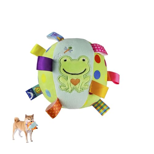 Nicoone Fußball-Spielzeug mit Tabs, interaktives Hundespielzeug, quietschende Bälle für Welpen, Geburtstagsgeschenke von Nicoone