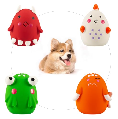 Nicoone Hund Weiche Latex Squeak Bälle 4Pcs Hund Quietschende Spielzeug Hund Quietschende Bälle Pet Latex Quietschende Spielzeug für Kleine Mittelgroße Hunde Jagen Kauen Nicoone Hund Weiche Latex Squeak Bälle 4Pcs Hund Quietschende Spielzeug Hund Quietschende Bälle Pet Latex Quietschende Spielzeug für Kleine Mittelgroße Hunde Jagen Kauen von Nicoone