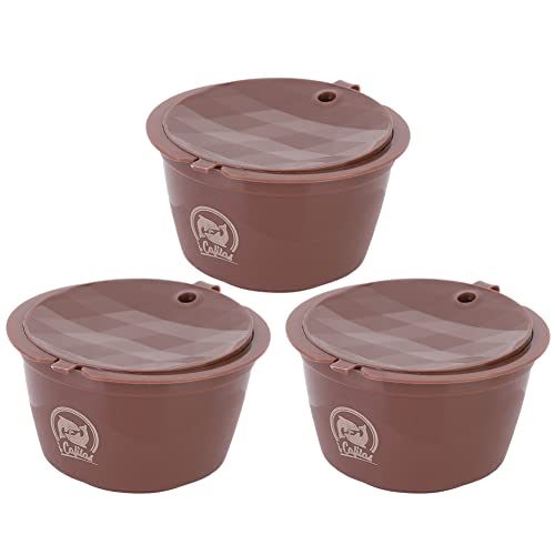 Nicoone Kaffeekapsel-Set, 3-teilig, wiederverwendbar, Kaffeekapselbecher, nachfüllbar, Filter-Set, Ersatz für Dolce Gusto von Nicoone