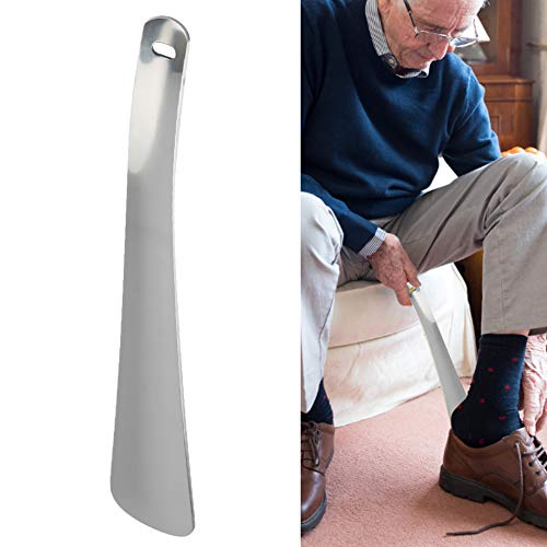 Nicoone Schuhlöffel für Senioren, professioneller Edelstahl-Schuhlöffel mit langem Griff für ältere Menschen von Nicoone