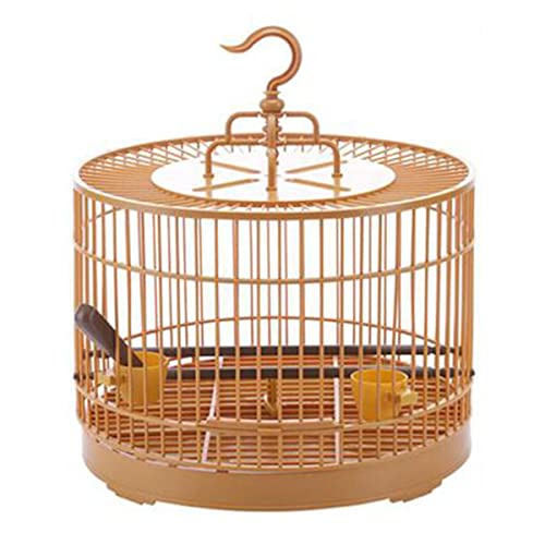Nicoone Vogelkäfig, Kunststoff, rund, mit Futterstation, Vogelhaus, Vogelkäfig für kleine Vögel, 30 cm Durchmesser von Nicoone