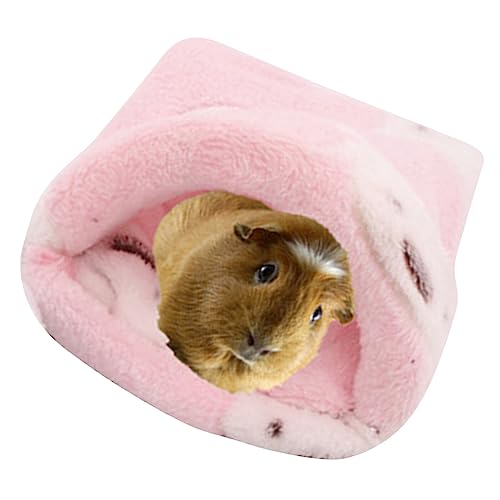 Nicoone Warmes Meerschweinchenbett Kaninchenbett, Hamsterbett, Schlafsack, dickes Fleece, kleines Haustiernestkissen für Chinchilla, Igel, Frettchen, Kaninchen, Meerschweinchen, Haus von Nicoone