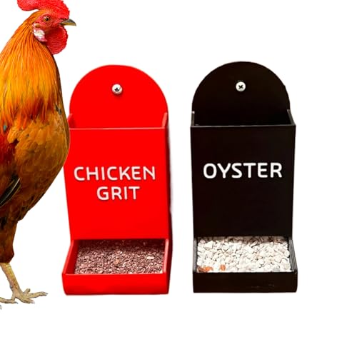 Niesel Futterspender Für Hühnerstall Mit Grit - Aufhängbarer Geflügel Futterbehälter - Hängbar Für Enten Und Hühner Niesel Futterspender Für Hühnerstall Mit Grit - Aufhängbarer Geflügel Futterbehälter - Hängbar Für Enten Und Hühner von Niesel