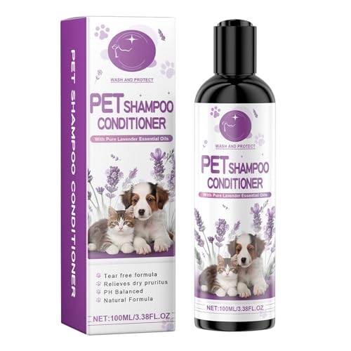 Niesel Haustiershampoo für Hunde, Hundeshampoo und Spülung - Natural Pet Detangler 100 ml Lavendel Hundeshampoo | Feuchtigkeitsspendendes, desodorierendes Welpenshampoo auf pflanzlicher Basis für Niesel Haustiershampoo für Hunde, Hundeshampoo und Spülung - Natural Pet Detangler 100 ml Lavendel Hundeshampoo | Feuchtigkeitsspendendes, desodorierendes Welpenshampoo auf pflanzlicher Basis für von Niesel