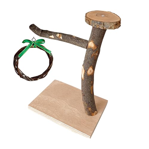 Niesel -Sitzstange, Vogel-Stehspielzeug,käfig-Ständer aus - Multifunktionales -Kletterspielzeug für Wellensittiche, Nymphensittiche, Turteltauben, Sittiche und mittelgroße von Niesel
