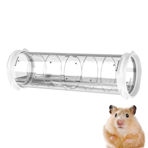 Niesel Transparente Hamsterröhren – Haustierkäfig-Tunnel, transparenter Rohr-Spielplatz-Tunnel, stabiles und multifunktionales Spielrohr-Spielzeug für Hamster und Kleintiere von Niesel