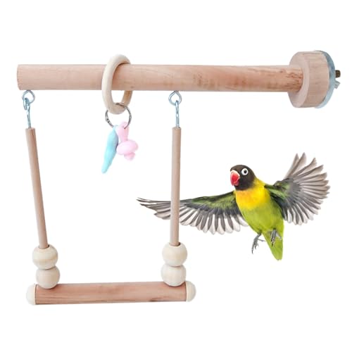 Niesel Vogelschaukel | Papageienkäfigzubehör - Rastplatz aus, Vogelspielzeug, Käfigzubehör für Sittiche, Sittiche, Papageien, Nymphensittiche, Wellensittiche Niesel Vogelschaukel | Papageienkäfigzubehör - Rastplatz aus, Vogelspielzeug, Käfigzubehör für Sittiche, Sittiche, Papageien, Nymphensittiche, Wellensittiche von Niesel