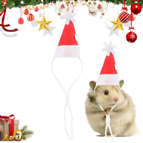 Niesel Weihnachtshamstermützen – Kleintiermütze, Weihnachtsmannmütze, weiche Hamstermütze für Chinchilla, Igel Niesel Weihnachtshamstermützen – Kleintiermütze, Weihnachtsmannmütze, weiche Hamstermütze für Chinchilla, Igel von Niesel