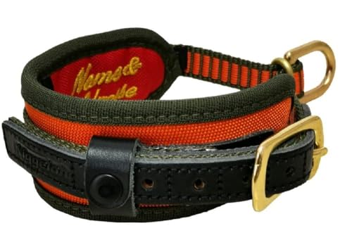 Niggeloh Hundehalsung Deluxe, Orange-Oliv, XXS, 121200015 von Niggeloh