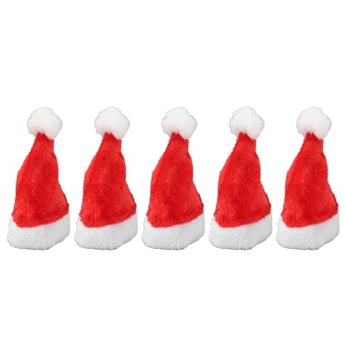 Niiyen 5 Stück Weihnachtsmütze für Haustiere, Weihnachtsmannmütze mit rotem Band, Haustier Weihnachtskostüm Lustig Mütze Deko Weihnachts für Feiertagsparty Niiyen 5 Stück Weihnachtsmütze für Haustiere, Weihnachtsmannmütze mit rotem Band, Haustier Weihnachtskostüm Lustig Mütze Deko Weihnachts für Feiertagsparty von Niiyen