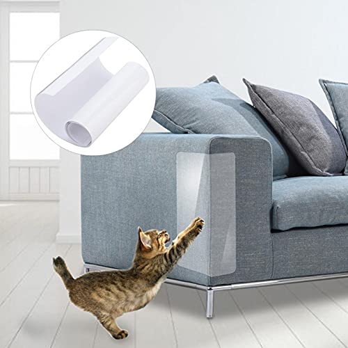 Sofa Protective Cat, 2-TLG. Cat Anti-Scratch-Aufkleber-Schutzmöbel Scratch Guard-Matte zum Schutz des Kissens und Anti-Selbstklebendes Pfotenpolster(L) von Niiyen