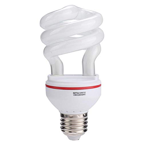 Nikou Reptilienlampe - 13W 220V Multifunktionale Reptilien-UVB-Energiesparlampen Schildkröte-Schlangen-Eidechse Leichte Energiesparlampe(5.0) von Nikou