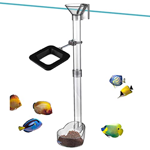 Garnelen-Futterrohr und Schale - Transparentes Aquarium-Futterrohr-Fischfutterbehälter-Set,Leicht zu reinigende Aquarium-Garnelen-Futterschale für Garnelen Betta Tropical Fish, verhindert das Niktule von Niktule