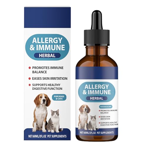 Hundefutterergänzungsmittel Tropfen - Täglich Gesund Natürlich 60ml | Katzen Darm Nahrungsergänzungsmittel - Für Haus Freigänger Reise Kitten Erholung Welpe Pflege Empfindlicher Magen von Niktule