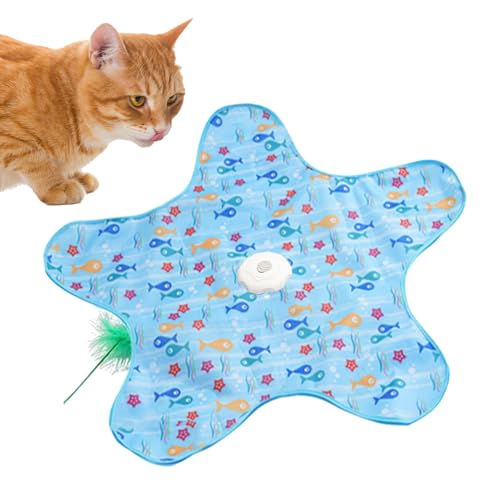 Niktule Automatisches Katzenspielzeug - Innen Katzenspielzeug Sternförmig - Kausicheres Design Zur Förderung Von Training, Geistiger Anregung Und Klettern von Niktule
