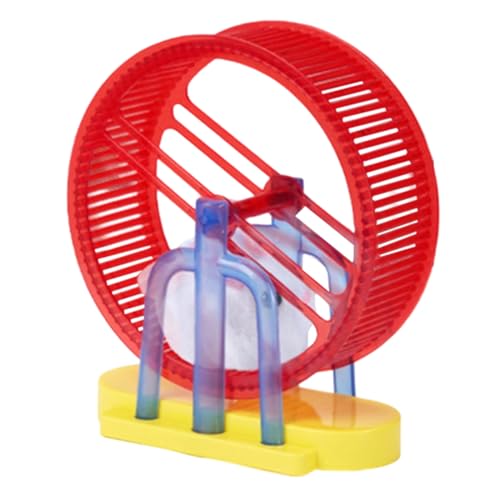 Niktule Elektronische Haustiere | Elektronisches Hamster Spielzeug,Simulation Plüsch Hamster Elektrisch mit Standübungsrad,Für Katze Kinder Spieltisch Zuhause Indoor Aktivitäten von Niktule