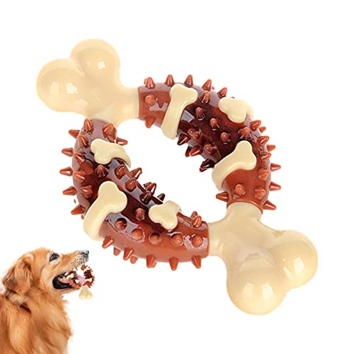 Niktule Hundeknochenspielzeug | Bissfestes Zahnspielzeug für Welpen | Hundespielzeug, Kauspielzeug für Welpen, Knochen, Zahnspielzeug für Welpen, für kleine und mittelgroße Hunde von Niktule